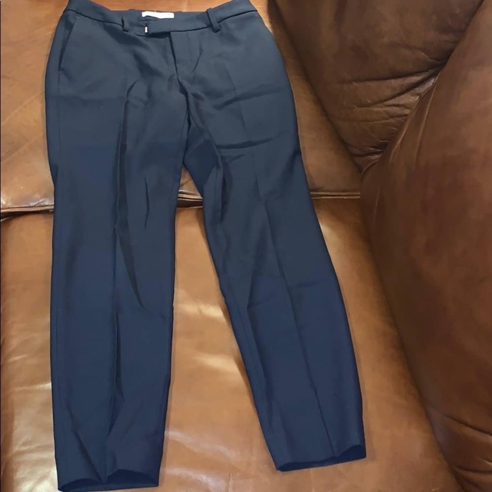 Suistudio classic navy pleated trouser